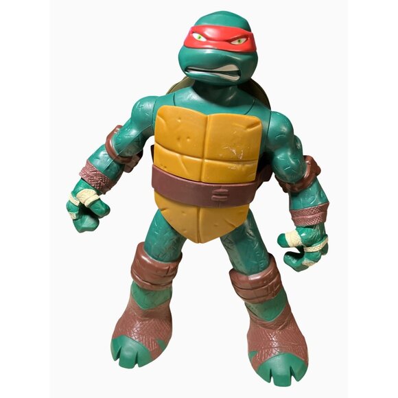 Raphael TMNT Action Figure Pop Up Head 2014 Teenage Mutant Ninja Turtle - Picture 1 of 10